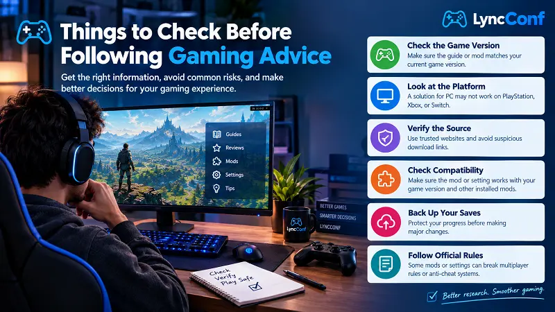 Things to Check Before Following Gaming Advice